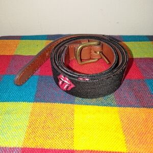 Smathers & Branson Rolling Stones Needlepoint Belt Size 38